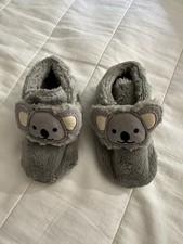 UGG Bixbee Baby Koala Plushie Booties Sleepers Soft Shoes Size 02-03