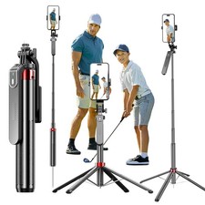 Golf Monopod and Tripod Selfie Stick to Record Golf Swing