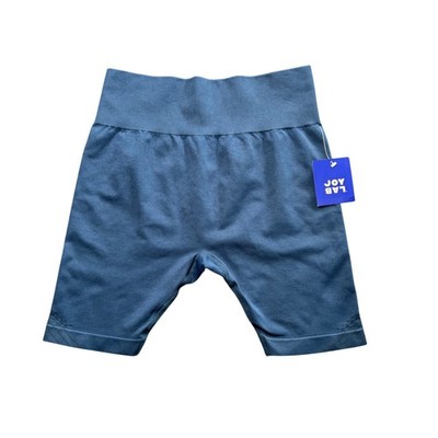 JoyLab Bike Shorts Womens XL Blue Extra High-Rise Seamless Knit Comfort NWT