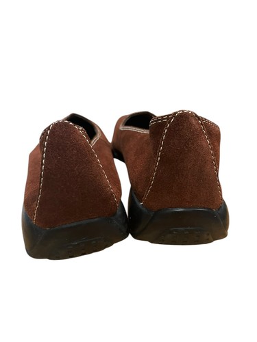 Madeline Brown Suede Leather Shoes Slip On Square Toe Flats Size 8.5M - Picture 4 of 7