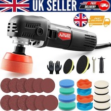 Mini DA Polisher & Sander Kit Dual Action Car Buffer w/ Pads Rotary Detailing UK