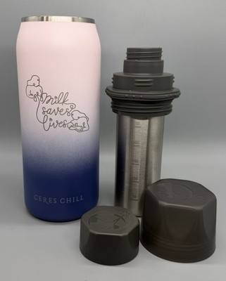 Breastmilk Chiller Reusable Storage Container by CERES CHILL Purple Ombré 32oz