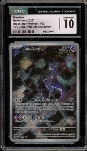 Pokemon Mewtwo 151 MEW EN Ultra-Premium Coll. Promo SVP EN 052 CGC 10 Gem Mint