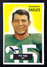 Vintage 1955 Bowman Pete Pihos #10 Philadelphia Eagles VG