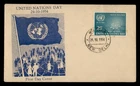 DR WHO 1954 INDIA FDC UNITED NATIONS DAY R61175