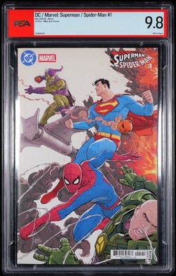 DC/Marvel: Superman/Spider-Man #1 - 1st Printing - Mikel Janín Variant - PSA 9.8