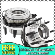 Pair 4WD Front Wheel Hub and Bearing For 2017 - 2022 Ford F-250 F-350 Super Duty