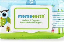 Mamaearth Organic Bamboo Based Baby Wipes For Sensitive Skin