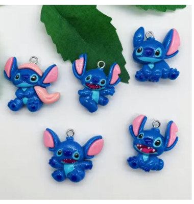 10 Pcs cartoon stitch Pendants Charms Jewelry Making Earrings Pendants