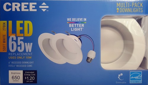 LED 6" Recessed Downlight 10w,11w = 65/75w Replacement Soft White 2700k E26 Base - Picture 13 of 15