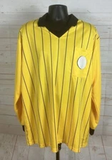 Soccer Referee Jersey Mens Adult XL Striped Long Sleeve Pre Owned ST111