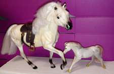 Vintage Grand Champion-2 Gray horses lot