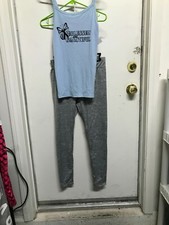 .GIRLS 2 PC LEGGINGS TOP SET NEW SIZE LARGE 12/14 ... BY ACTICLO