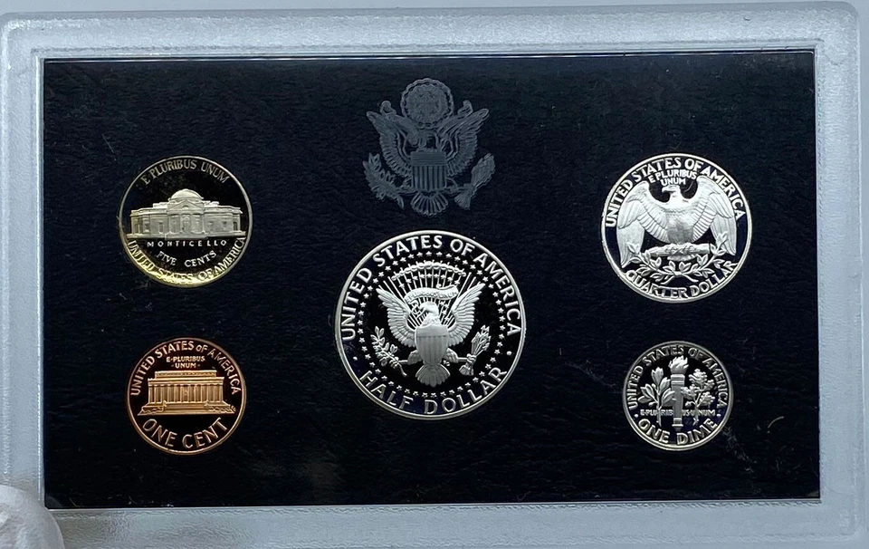 1992 S United States of America US Mint PROOF COINS Set w SILVER TYPES i121205 - Image 2 of 4