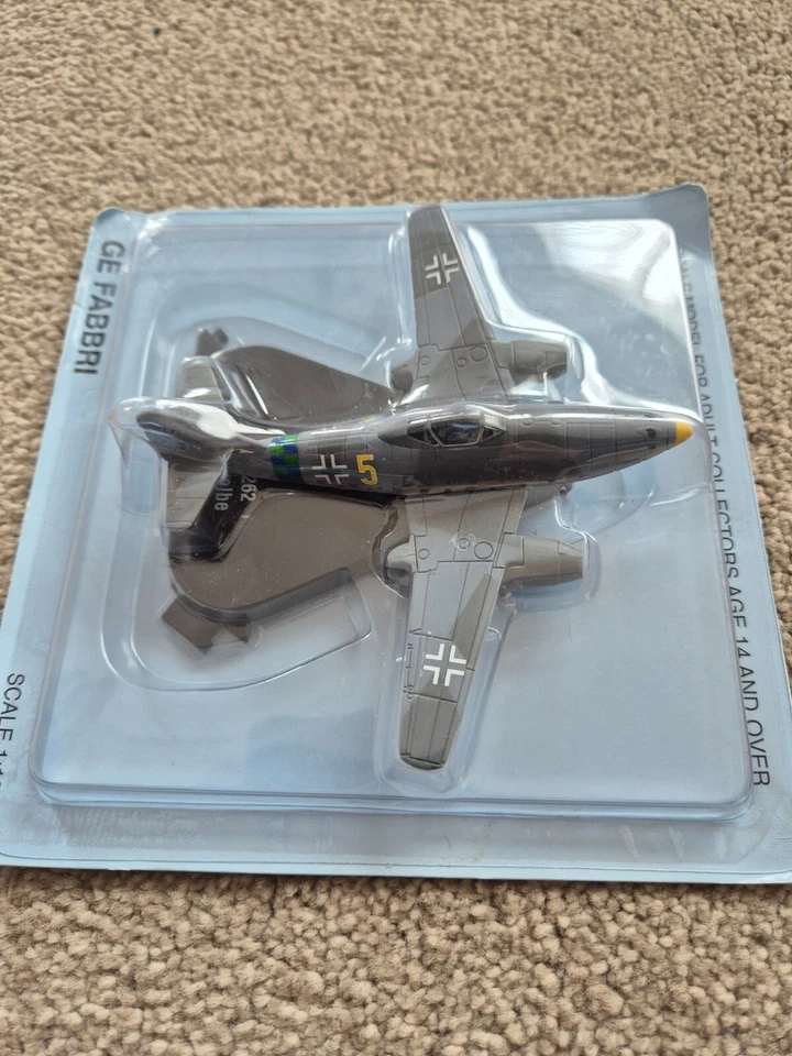 ATLAS GE FABBRI 1:100 MESSERSCHMITT ME 262 SCHWALBE DIECAST AIRCRAFT PLANE MODEL - Image 3 of 4