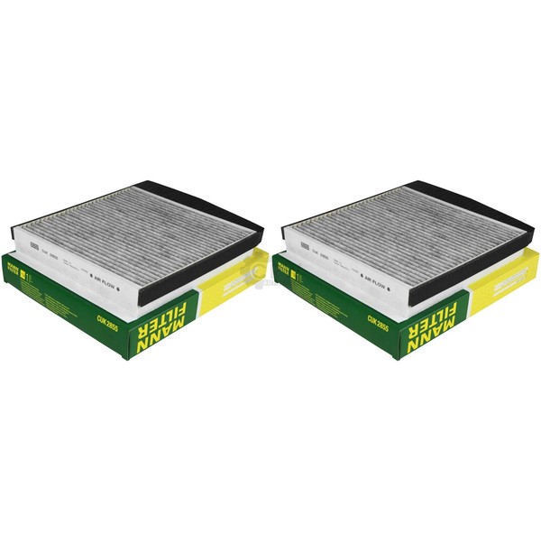 2X Original Mann-Filter Aktivkohlefilter Pollenfilter Innenraumfilter CUK 2855-image