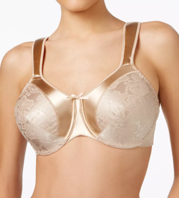 BALI Minimizer Satin Tracings Comfort Strap Underwire Bra 40C BEIGE 3562 new