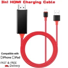 1080P Phone to TV HDMI Mirror Cable Adapter For Apple iPhone 14 Plus/14 Pro Max
