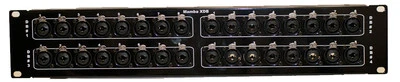 Mamba 32XDB - 32 XLR/TRS/TS Combo to 4 DB25 Tascam Analog Pin Out Patch Bay