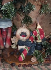 Primitive Patti's Ratties Christmas Panda Bear Candy Ornie Paper Pattern 381