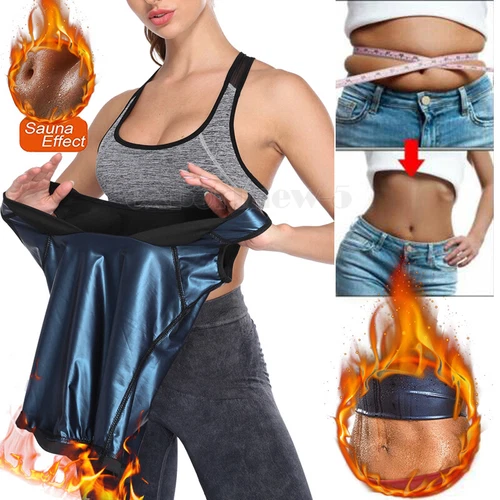 Damen Taillentrainer Korsett Sauna Schweiß Abnehmen Body Shaper Weste Thermo Fajas - Bild 1 von 47