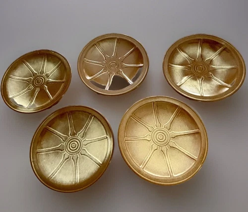 Frankoma  Wagon Wheel Desert Gold Plate 6.75 Inch Vintage Lot Of 5