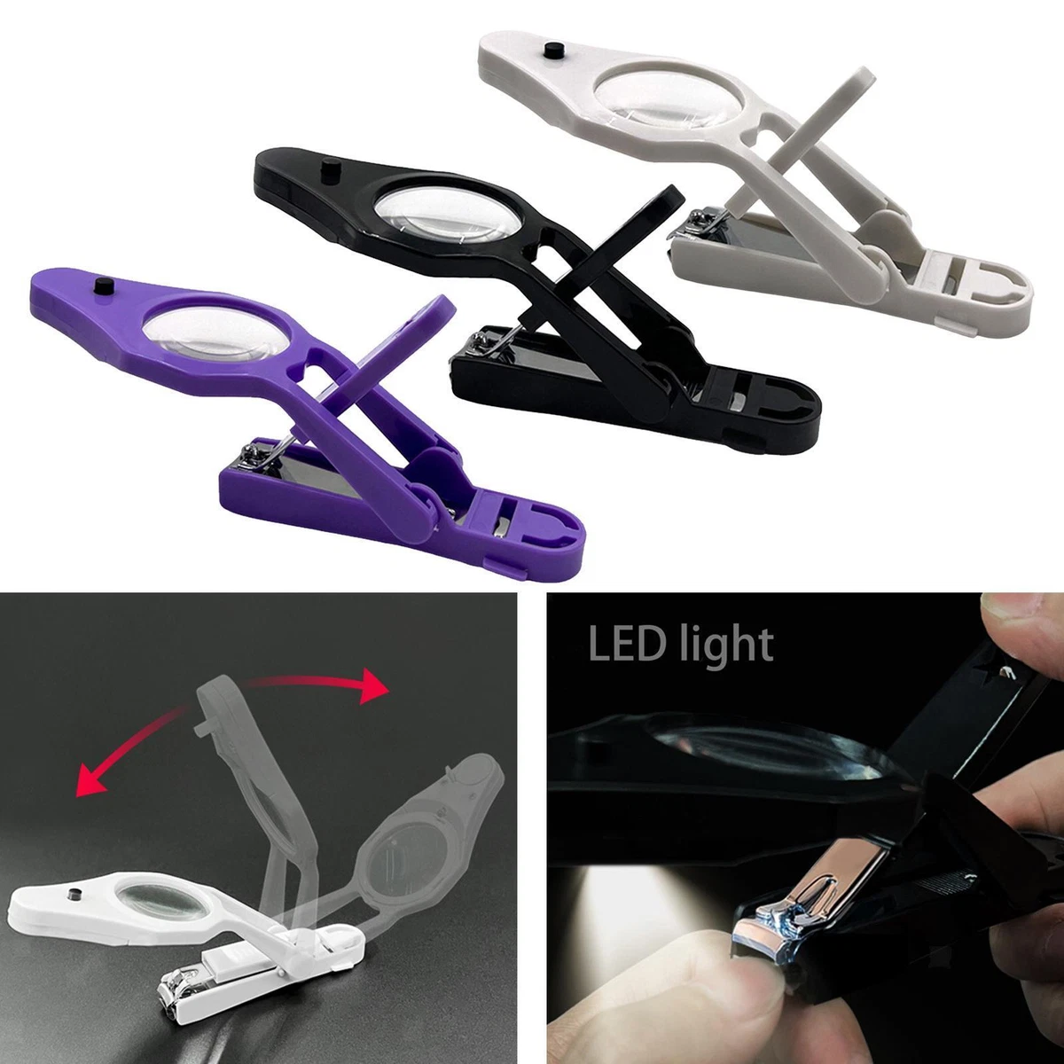 Nail Clippers Enlarge Toenail Clippers with Magnifying Glass for Thick Nails