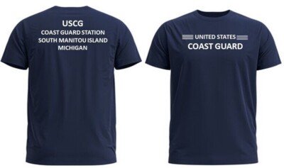 SOUTH MANITOU ISLAND COAST GUARD STATION*MI* 2-SIDED PERFORMANCE POLYESTER SHIRT