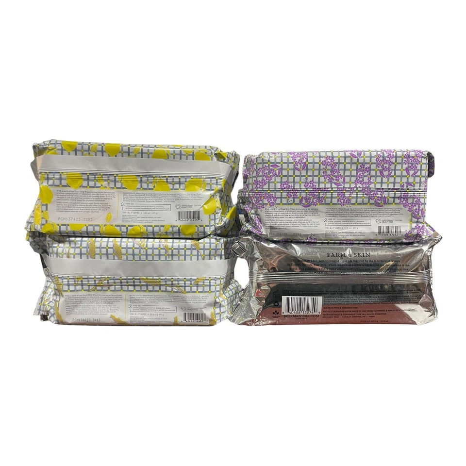 Beekman 1802 Facial Cleansing Wipes 100 Count New Sealed(Choose Scent) - Image 2 of 2