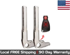 2x New Replacement Remote Key Fob Uncut Insert Blade For Mercedes Benz IYZ3312