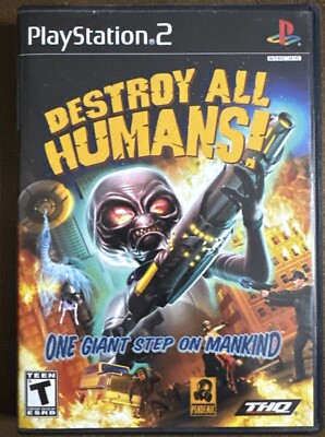 Destroy All Humans 1 (Sony PlayStation 2, 2005) Black Label PS2 - CIB