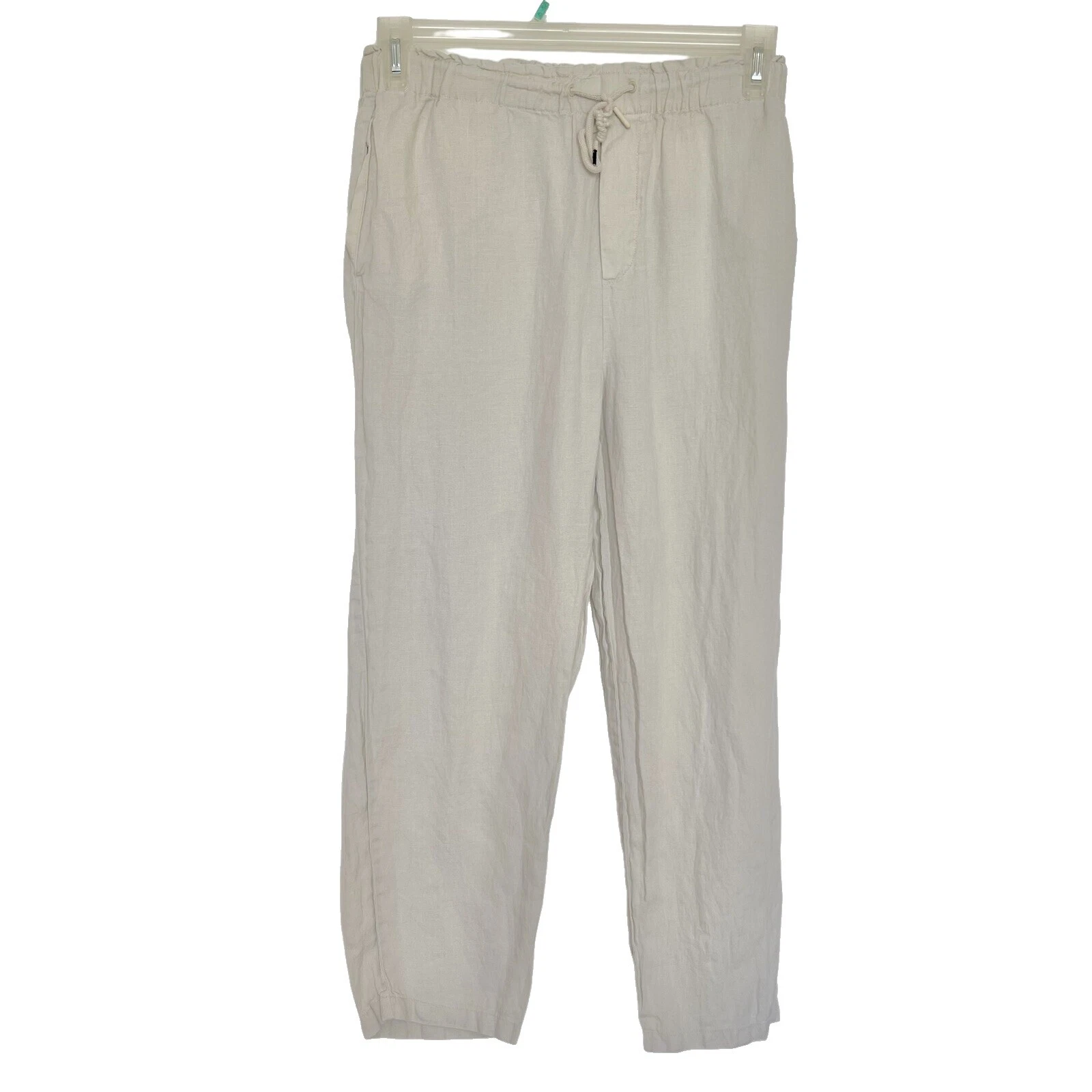 Mango Pantalones de lino para mujer