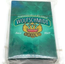 Wolfschmidt Playing Cards Factory Sealed Advertisement Promotional Collectible