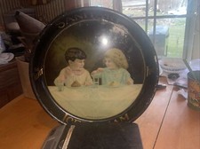 Antique Sanitary Ice Cream Advertising Tray 2...