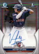2023 BOWMAN CHROME 1ST AUTO CLEVELAND GUARDIANS VICTOR IZTURIS #CPA-VI