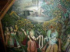 Ancien dessus de table basse indienne