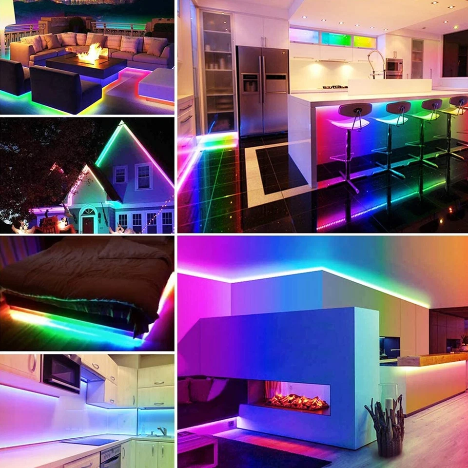 3M/5M RGB LED Neon Strip Light USB Waterproof for Decor - Image 3 of 4
