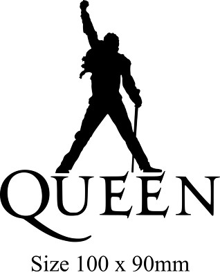 Queen Freddie Mercury Silhouette temporäres Tattoo versandkostenfrei