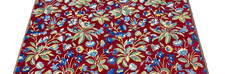 SCALAMANDRE MILLEFLEUR VELVET RUBY COBALT FLO...