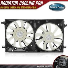 Dual Radiator Fan Assembly w/Brushless Motor for Lexus UX250h 2019-2023 L4 2.0L