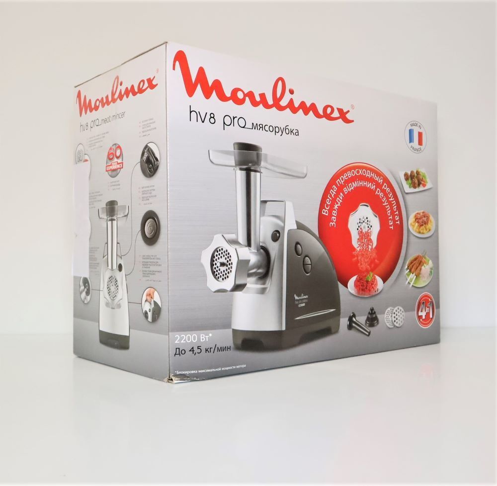 Moulinex ME6868 Meat Mincer Fleischwolf (2200 Watt) schwarz/silber ...