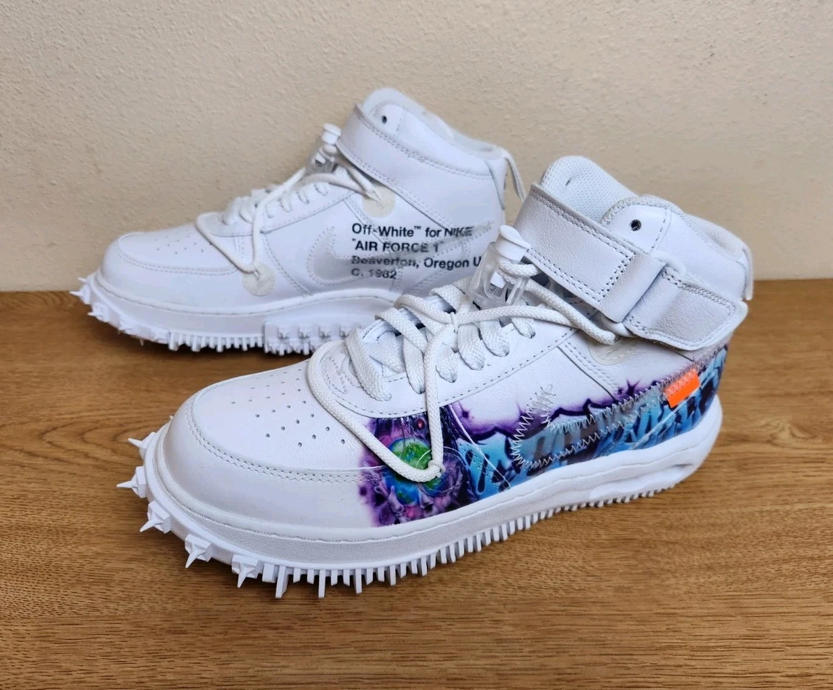 Nike Off-White x Air Force 1 SP Leather Mid Graffiti for Sale