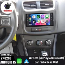 For Dodge Avenger 2011-2014 Android 15 Apple CarPlay Car Stereo GPS Radio +CAM