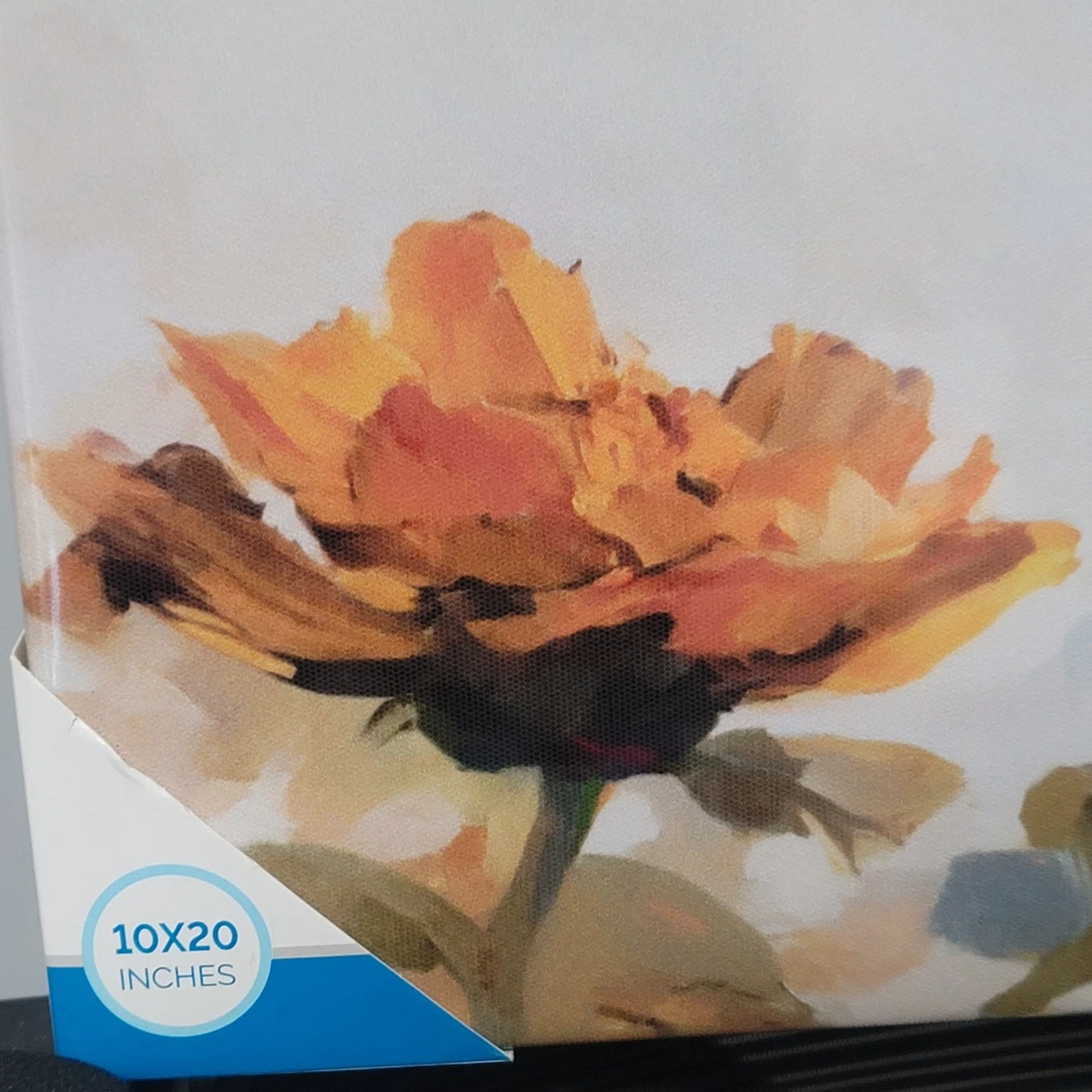 Interiors by Design 10 x 20 Zoll Wandbild Löwe Schmetterling Floral reflektierender Glanz