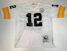 Mitchell & Ness Men L White Terry Bradshaw Pittsburgh Steelers 1982 Jersey NFL