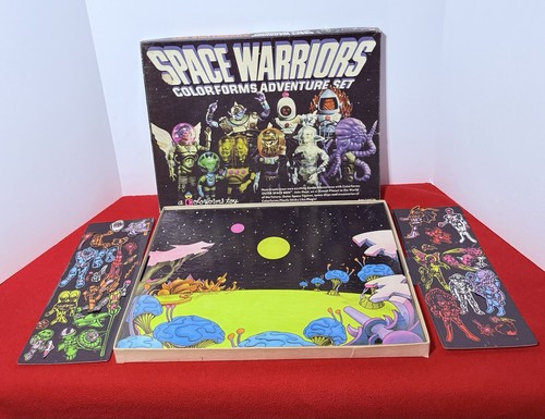 1977 SPACE WARRIORS COLORFORMS ALIENS ADVENTURE SET PLAYSET OUTER SPACE MEN