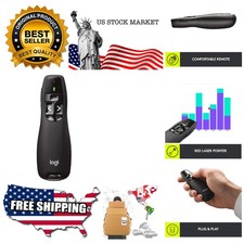 Wireless Presenter R400, USB-A PowerPoint Clicker with Laser Pointer, Wireles...