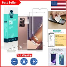 Flexible TPU Film Protectors for Galaxy Note 20 Ultra with Easy Install Frame