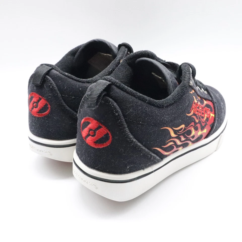 Zapatos de Skate Heelys Juveniles Diseño Llama Negro y Rojo Talla 2 Foto 4 de 4