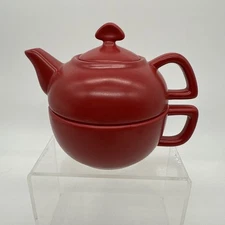 Vtg 2003 Unused CHANTAL 2-Piece TEA Pot & Cup For One Designed In The USA 13 Oz